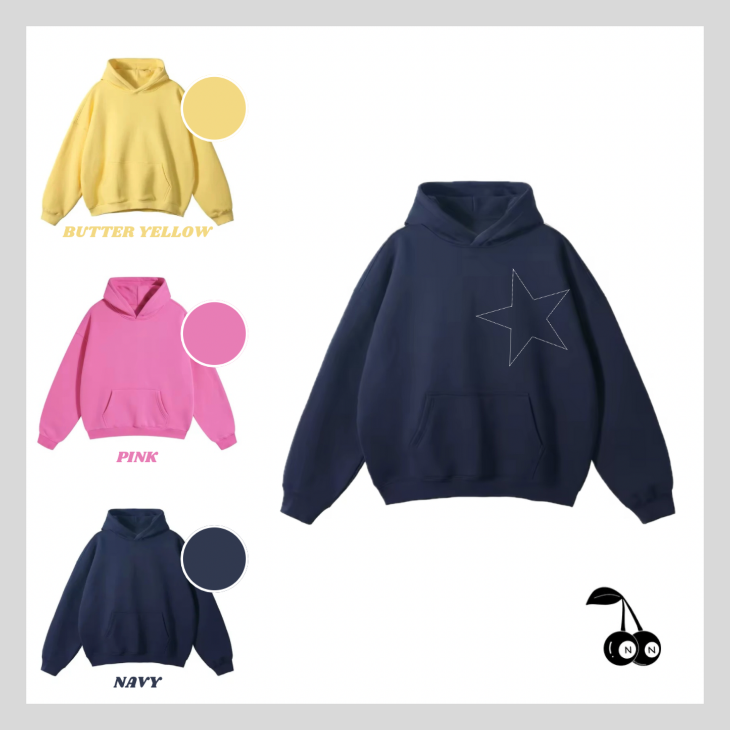 FLORAL FLAIR HOODIES (no sparkles)
